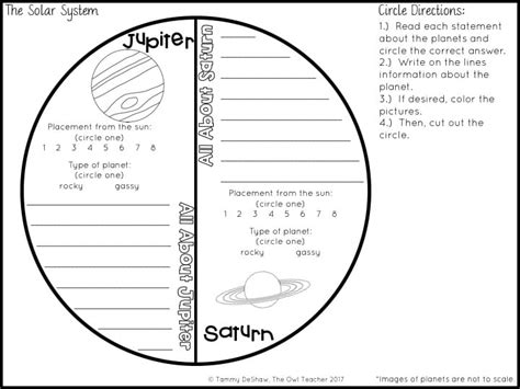 Solar System Flip Book Printable