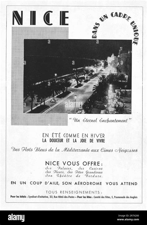 Nice France French Riviera, The Côte d'Azur tourist destination advert ...