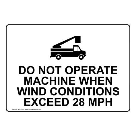 Do Not Operate Machine Sign With Symbol NHE-18237 Transportation