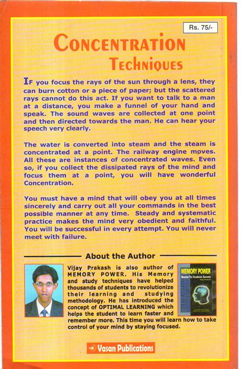 Concentration Techniques book at Best Book Centre.