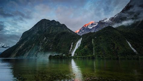 Bowen Fiordland, Waterfalls, Mountains, Rivers, New Zealand, HD Wallpaper | Rare Gallery