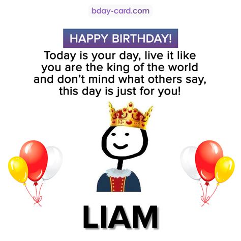 Birthday images for Liam 💐 — Free happy bday pictures and photos | BDay-card.com