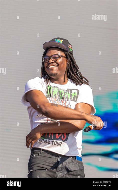 Chicago, USA. 22nd Aug, 2021. Rapper Lucki (Lucki Camel Jr.) during the Lyrical Lemonade Summer ...