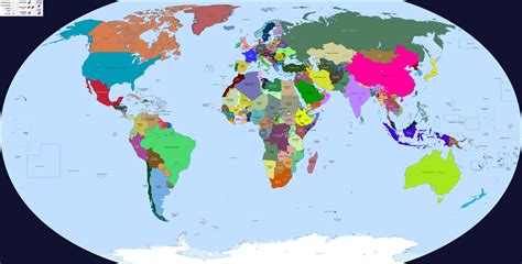 Political world map (de facto, labeled) - January 2023 : r/MapPorn