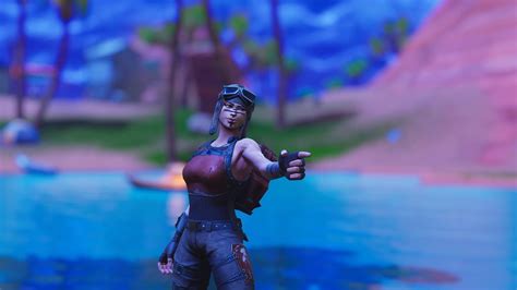 Renegade Raider Skin In Blur Blue Background Fortnite HD Games Wallpapers | HD Wallpapers | ID ...