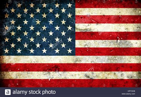 American flag on old background retro effect, close up Stock Photo - Alamy