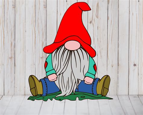 Gnome Clipart, Garden Gnome SVG, Gnome Shirt, Instant Download, Cut ...