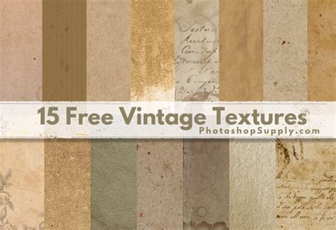 (FREE) Vintage Paper Textures - Photoshop Supply