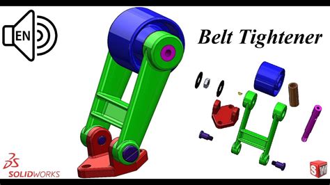 Belt Tightener Assembly SolidWorks Tutorial 2021 step by step! Learn ...