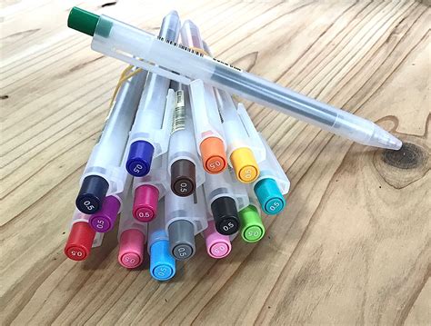 Muji pens Set retractable 15 colors gel pens 0.5mm | Etsy
