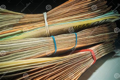 Large Pile of Cash Money stock photo. Image of horizontal - 169502148