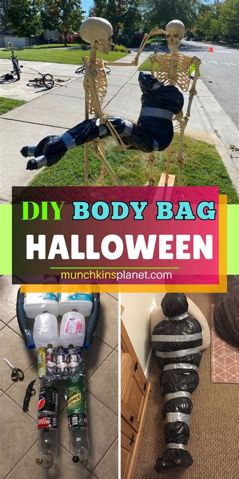 DIY Body Bag Halloween Decorations Cheap Scary Halloween Decorations, Halloween Decor Diy Indoor ...