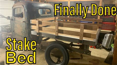 How to Build Classic Stake Bed Finally Done - YouTube