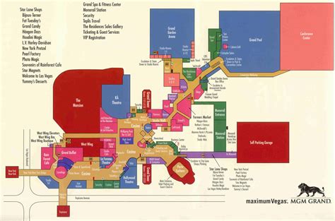 MGM Grand Las Vegas Layout | Map of the MGM Grand | Mgm hotel las vegas, Mgm grand las vegas ...