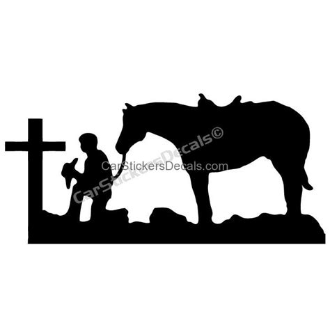 Cowboy Praying Silhouette at GetDrawings | Free download