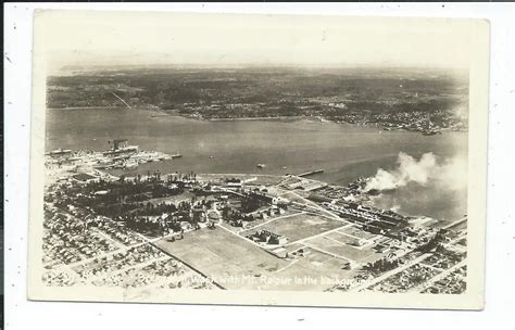 RPPC Postcard Birds Eye View Bremerton WA Washington Posted 1942 | Birds eye view, Birds eye ...