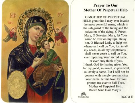 Prayer to Mother of Perpetual Help | Novena prayers, Novena prayers ...