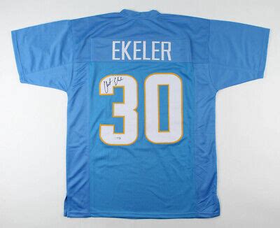 Austin Ekeler Signed Los Angeles Chargers Jersey (PSA COA) #1 Running ...