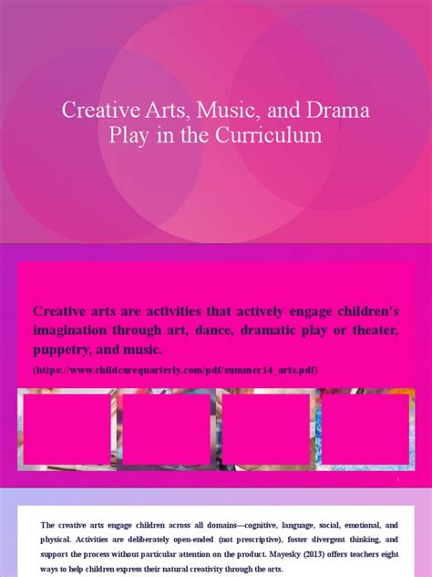 Creative Arts Music and Drama in The Curriculum | PDF | Early Childhood Education | Creativity