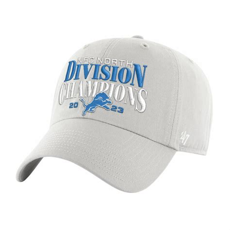 Detroit Lions 2023 Division Champs Clean Up Cap - Vintage Detroit ...