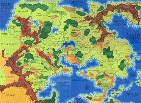 World Of Greyhawk Map #3 | Fantasy world map, Fantasy map, Map