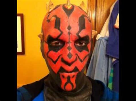 Homemade darth maul mask - YouTube