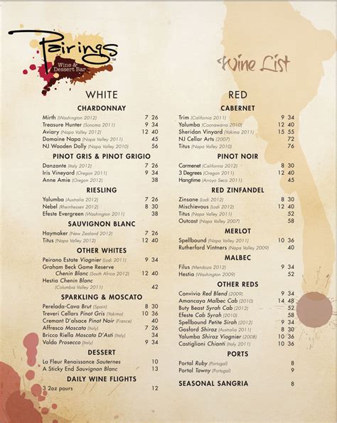 Wine Bar Menu Design – A Fine Vintage Indeed - Creative Design Blog