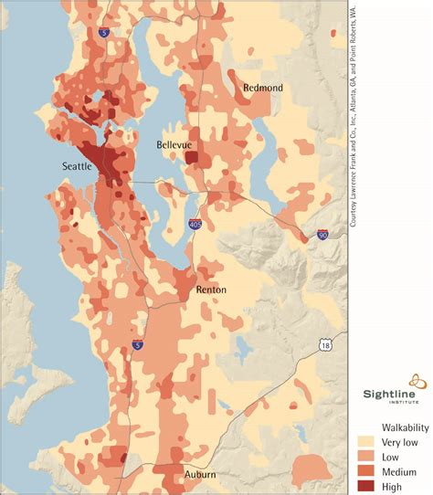 Map of Walkable King County, WA - Sightline Institute