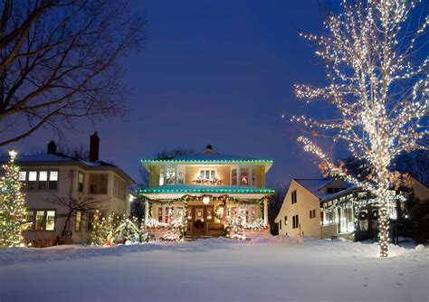 Christmas Lights On Houses