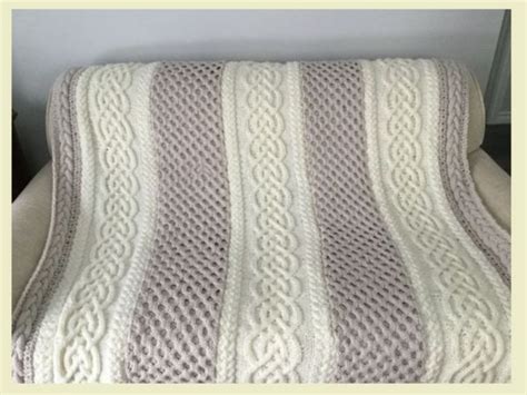 Celtic Cabled Afghan | Crochet throw pattern, Crochet throw, Knitting ...