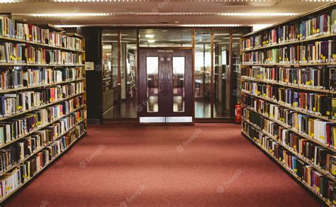 Premium Photo | Entrance of the college library