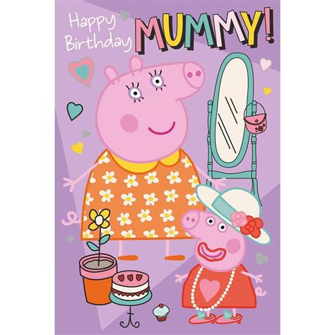 Peppa Pig Mummy Birthday Card, Happy Birthday Mummy – Danilo Promotions