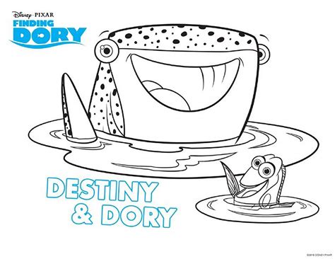 Finding Dory Characters Coloring Pages