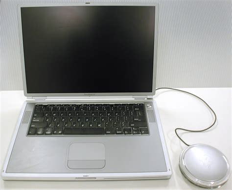 Apple Inc., Titanium PowerBook G4 laptop computer, 2001 · SFMOMA