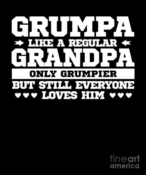 Grumpa Regular Grandpa Only Grumpier Appreciation Digital Art by ...