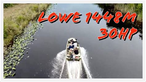 Lowe JON BOAT 1448 Everglades trip…. WE GOT WET - YouTube