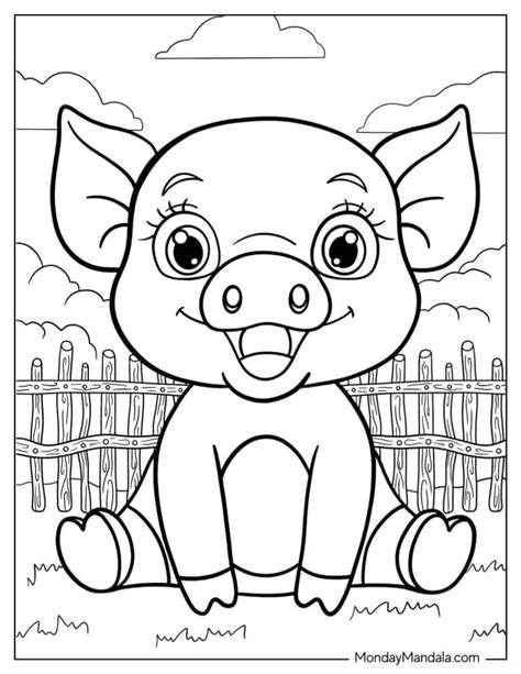 30 Pig Coloring Pages (Free PDF Printables)