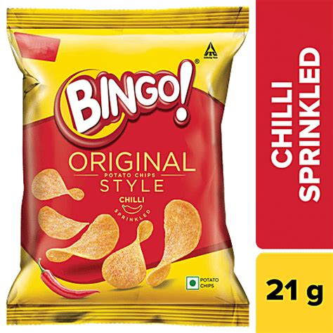 Buy Bingo Potato Chips Original Style- Chilli Sprinkled 28 Gm Online at ...