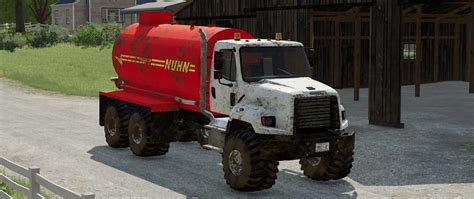 Freightliner 108SD with Nuhn Magnum 4000 Liquid Manure Spreader - FS25 / FS22 Mod