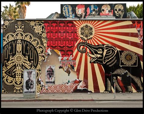 the mikereport: Melrose Avenue #16: Shepard Fairey Mural