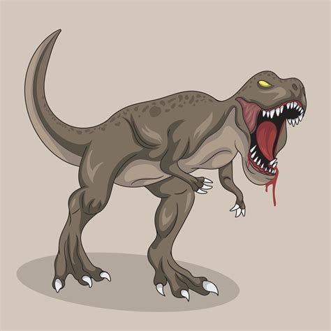 Angry Dinosaur. Vector 5476896 Vector Art at Vecteezy