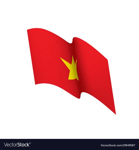 Vietnam flag Royalty Free Vector Image - VectorStock