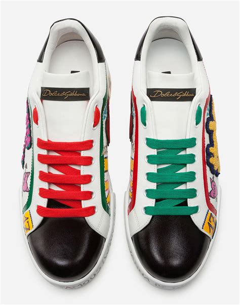 Dolce & Gabbana Leather Portofino Sneakers By Emis Killa for Men - Lyst