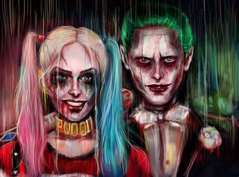 Harley Quinn Joker Painting Artwork 4k 5k Wallpaper,HD Artist ...