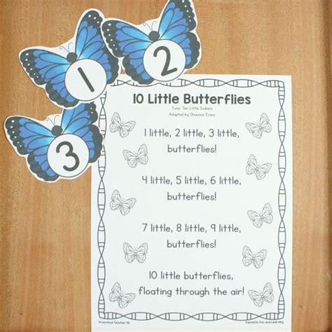 10 Little Butterflies Preschool Circle Time Song - Fantastic Fun & Learning in 2020 | Preschool ...