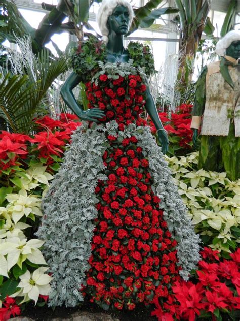 Allan Gardens Conservatory Christmas Flower Show 2014 floral statue ...