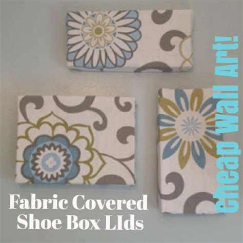 Turn Cardboard Boxes into Pretty Storage Bins | Cheap wall art, Metal tree wall art, Fabric covered