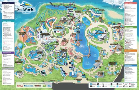 Seaworld Orlando map - Map of Seaworld (Florida - USA)