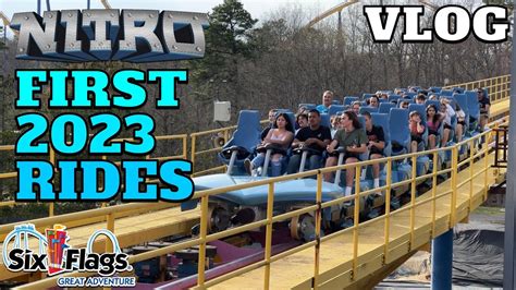 First Rides on Nitro in 2023! | Six Flags Great Adventure Vlog 4/14/23 ...