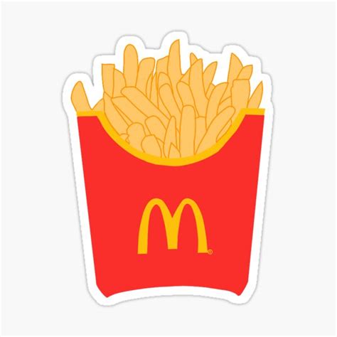 "McDonald's French Fries" Sticker for Sale by nouhy2008 | Redbubble